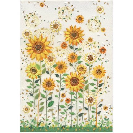 Notizheft von Turnowsky mit dem Motiv Sonnenblumen im Format A5