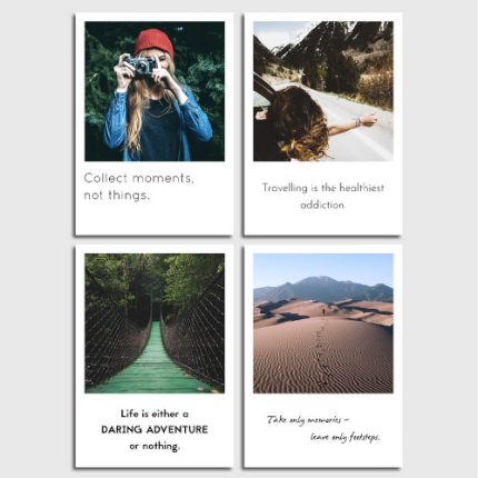 Ein Set mit 4 Postkarten aus der Serie Individual Nomad. Ihr Preisvorteil 15%