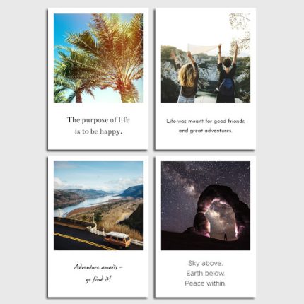 Ein Set mit 4 Postkarten aus der Serie Individual Nomad. Ihr Preisvorteil 15%